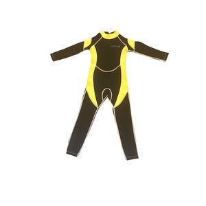 NEW HISEA SCUBA WETSUIT KIDS YOUTH SIZE 6 BLACK & YELLOW FULL SUIT SCUBA DONKEY